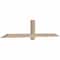Ekena Millwork Eugene Smooth Timber Gable Bracket, Douglas Fir, 84"W x 17"H x 3 1/2"D x 3 1/2"F, 5/12 Pitch GBW084X17X0404EUG00SDF - alternate 4